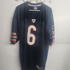 Reebok Authentic Equipment NFL56 NavyBlue Football Jersey#6 Cutler Chicago Bears